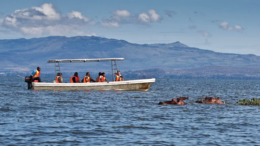 Boat ride in Lake Naivasha with cross wild safaris