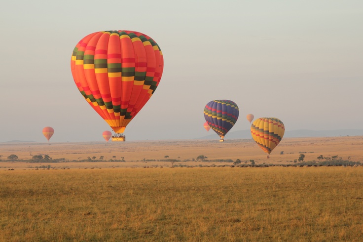 hot air balloon safari in Masai Mara national reserve in Kenya with cross wild safaris