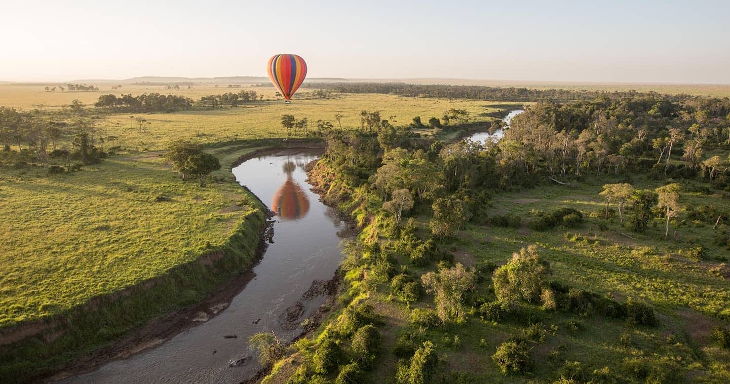 hot air balloon safari with cross wild safaris in Masai Mara in Kenya 