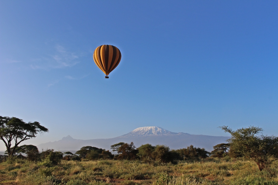 hot-air-balloon safari In Amboseli