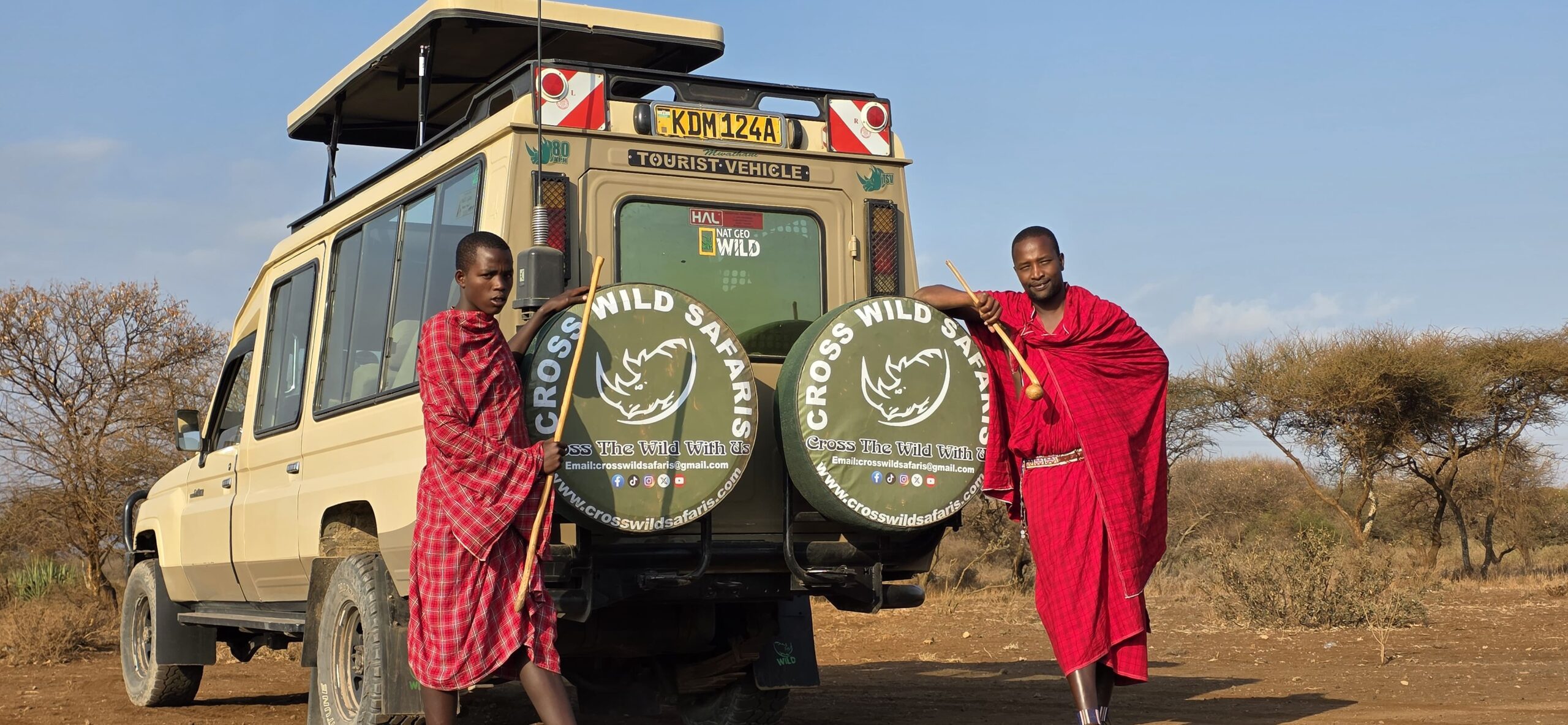 Maasai people in Naboisho conservancy in Kenya
