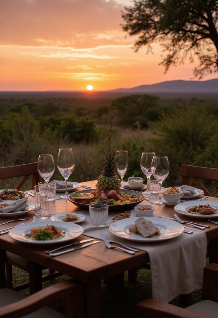 Bush breakfast with bush safaris at Masai Mara national reserve with cross wild safaris