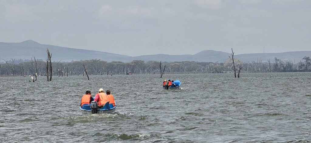 boat safari among the things to do in Lake Naivasha