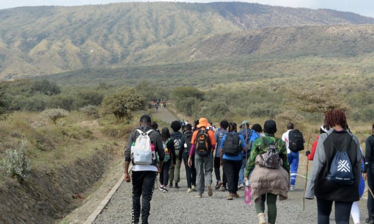 mount Longonot with cross wild safaris