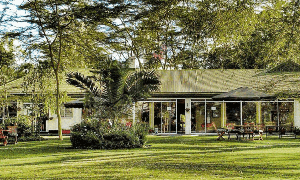 Elsamere Conservation Centre lawn overlooking Lake Naivasha