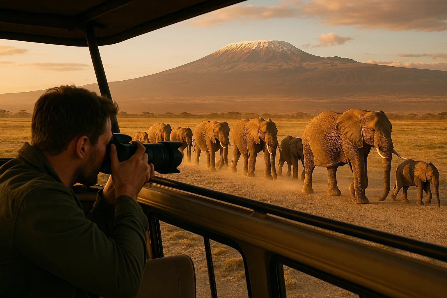 mid-rage safari with cross wild safaris at Amboseli national park