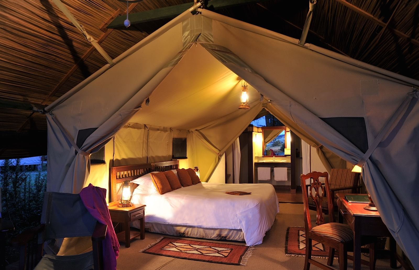 flying safari with cross wild safaris at Sweetwaters Serena Camp at ol Pejeta in Kenya
