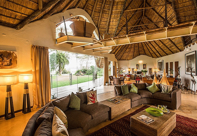 Luxury safari lodge at Solio Game Reserve surrounded by wildlife