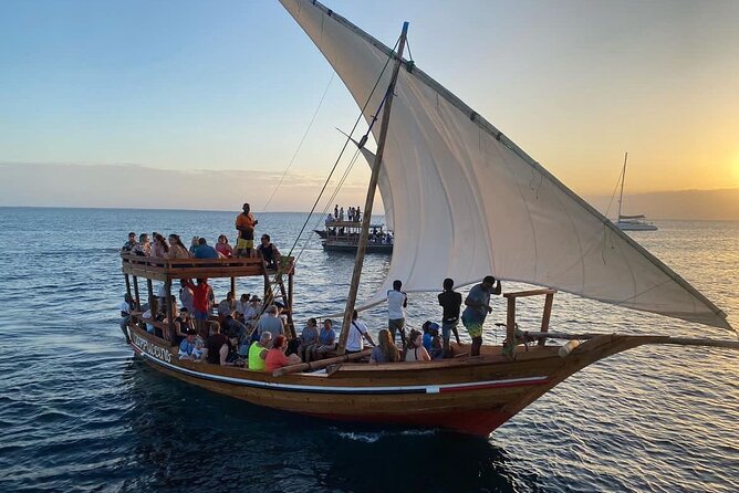 Sunset dhow cruise along Zanzibar’s coastline among the things to do in zanzibar