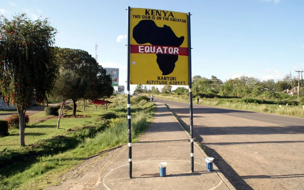 Nanyuki-equator-point stop over on your way to Thompsons falls