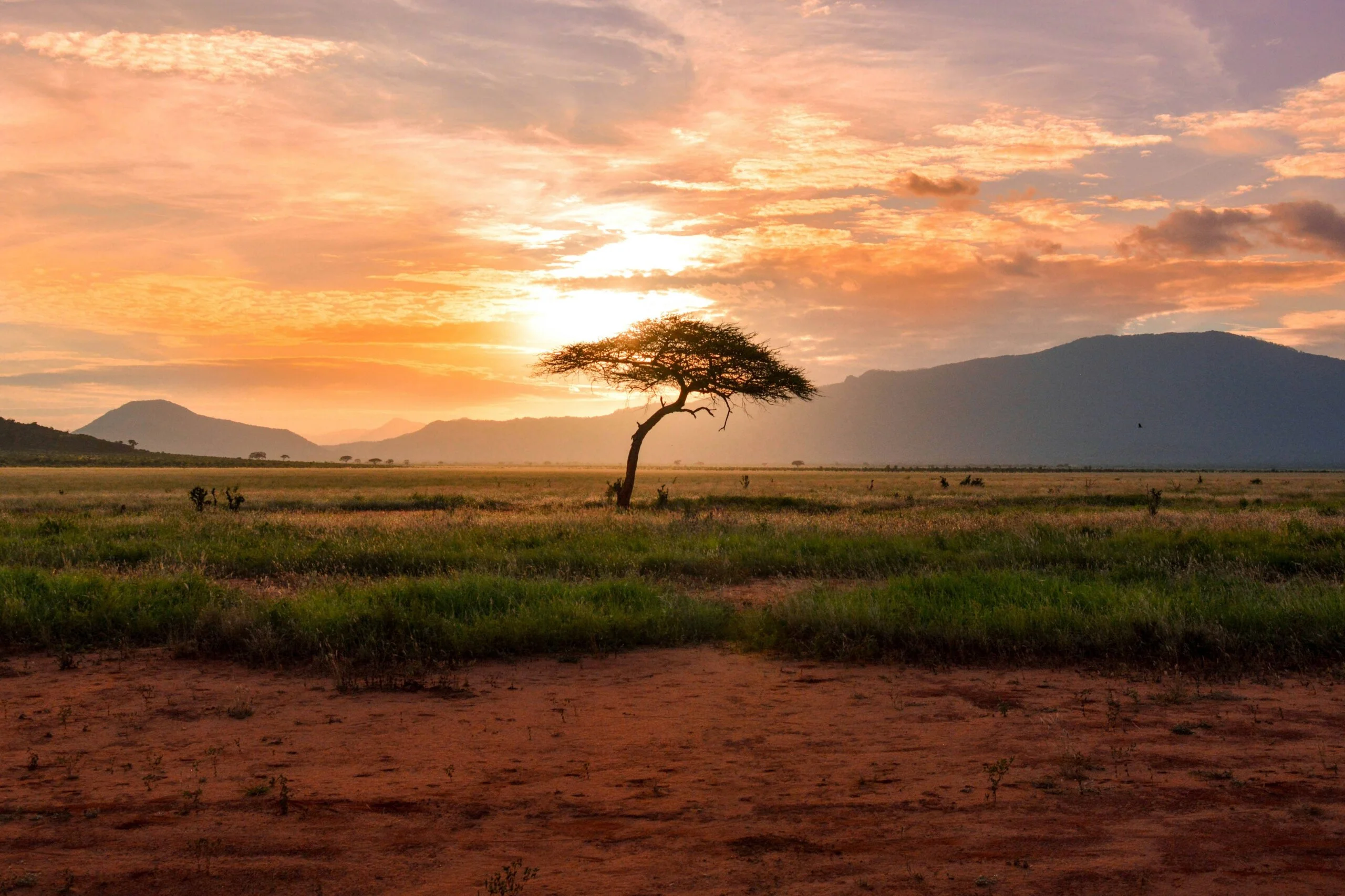 Chyulu hills seen from tsavo national park