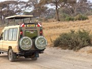 game drive in Amboseli national park with cross wild safaris. safari safety