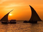 sUnset dhow experience in Zanzibar