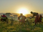 FLYING SAFARIS WITH CROSS WILD SAFARIS AT Amboseli national park in Amboseli Serena safari lodge in Kenya.