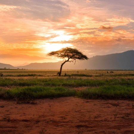 Chyulu hills seen from tsavo national park