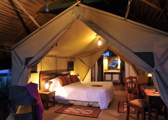 flying safari with cross wild safaris at Sweetwaters Serena Camp at ol Pejeta in Kenya