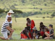 FLYING SAFARIS WITH CROSS WILD SAFARIS AT MASAI MARA NATIONAL RESERVE IN MARA SERENA in Kenya