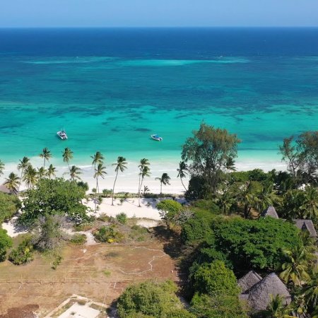 Aerial view of Diani Beach, Mombasa,