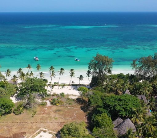 Aerial view of Diani Beach, Mombasa,
