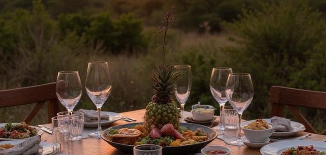Bush breakfast with bush safaris at Masai Mara national reserve with cross wild safaris